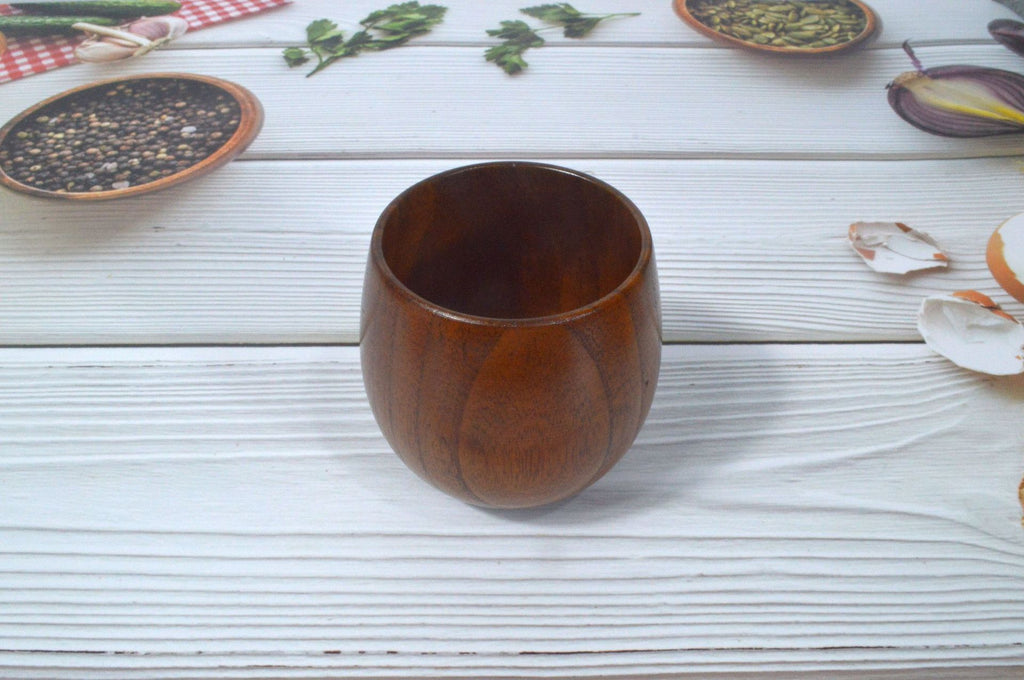 Carbonized Jujube Wood Japanese Style Wooden Big Belly Cup Vintage Wine Cup Wooden Cup Water Cup Jujube Wood Japanese Style Wooden Big Belly Cup
