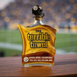 Pittsburgh Steelers "The Terrible Towel" Whiskey Bottle - 400ml Super Bowl Collectible