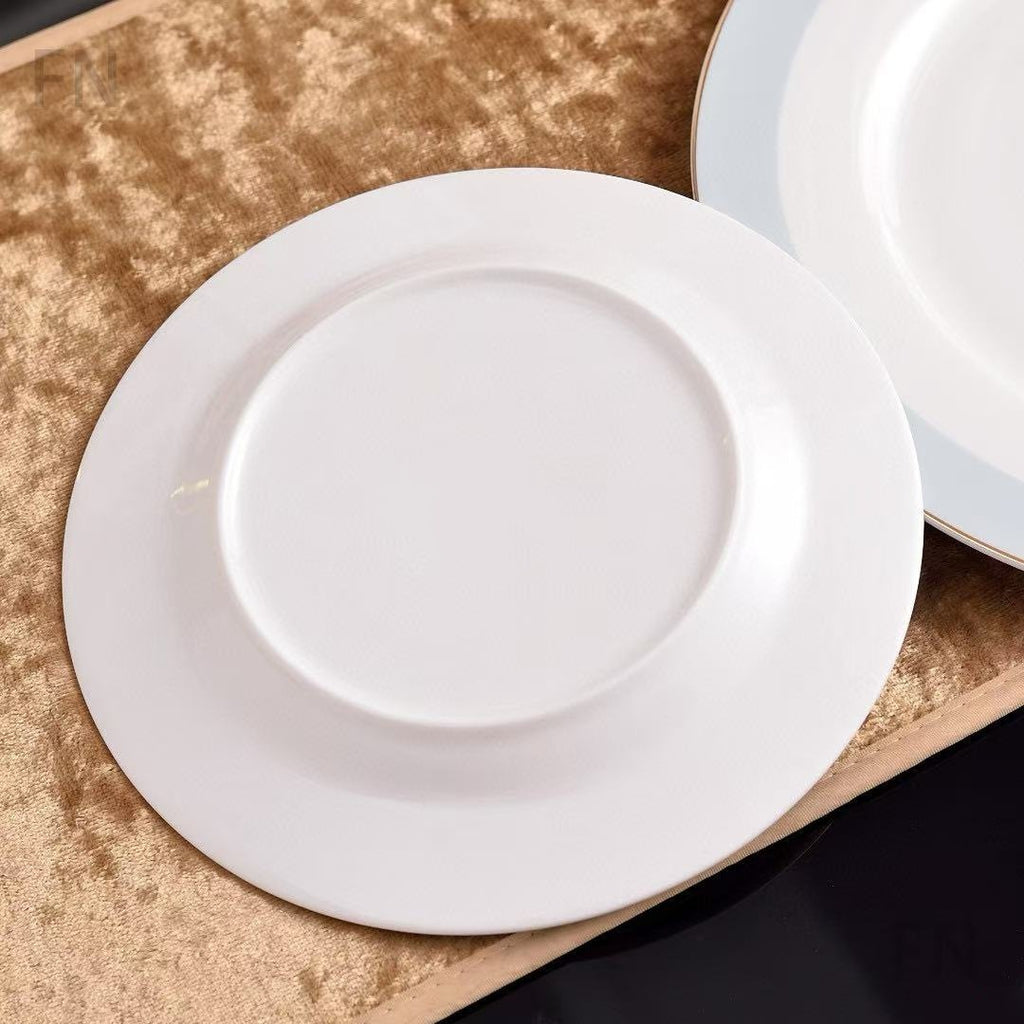 D Family Lucky Star Series Light Luxury High-Value Bone China Tableware Plate Dessert Plate Double Cup Saucer Friend Client Gift