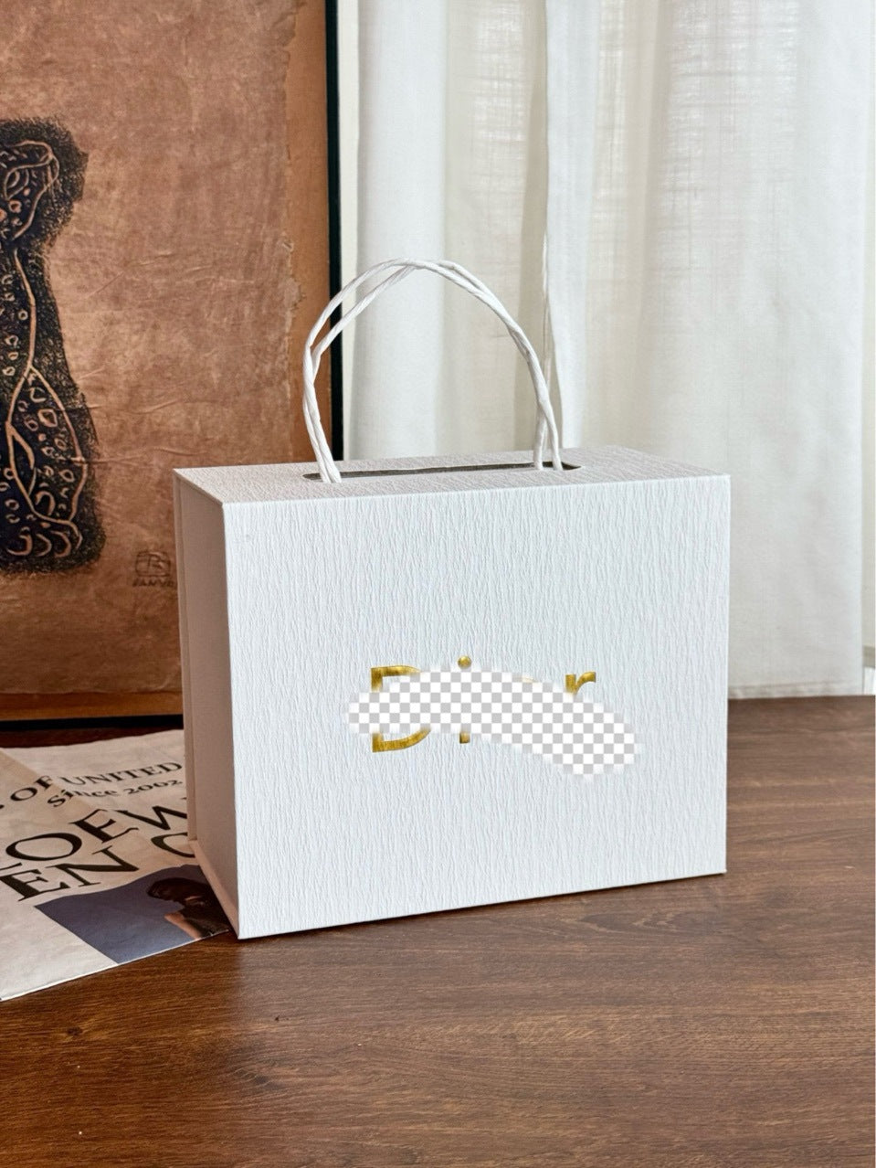 D new cup, saucer, and spoon three-piece set