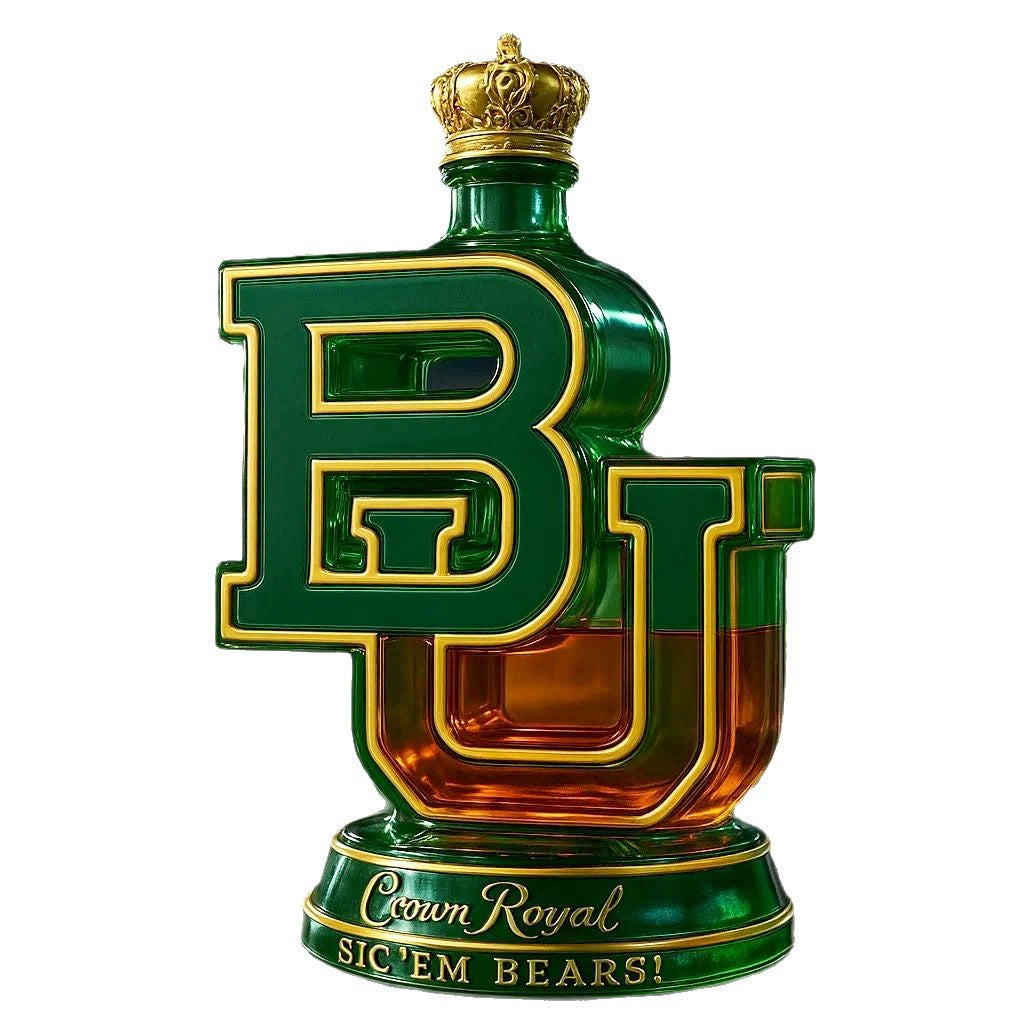 Baylor Bears "BU" Jack Daniel's Whiskey Bottle - 350ml Collectible Decanter
