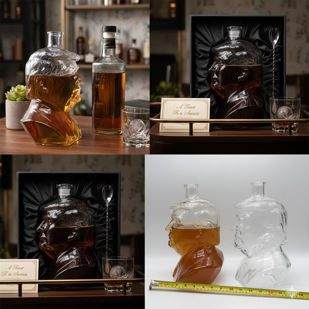 850ml Unique Figure Whiskey Decanter - Creative Barware