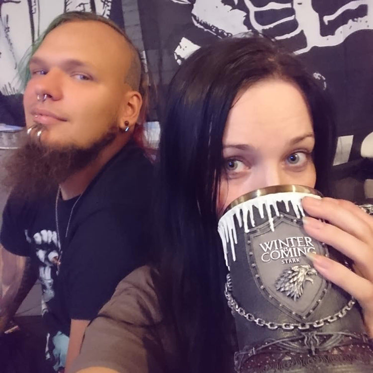 A Song of Ice and Fire Game of Thrones Mug Embossed Whiskey Cup