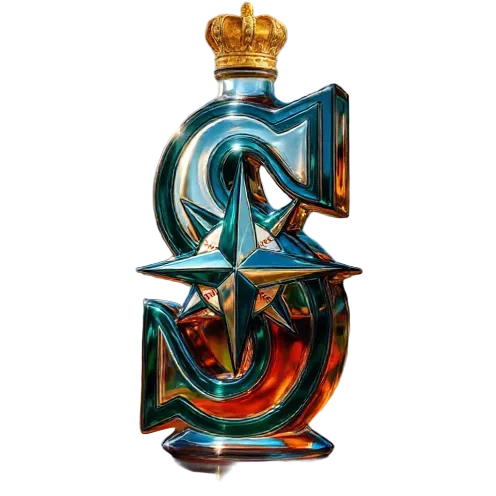 Cross-border New In Stock Seattle Mariners Small Capacity Wine Bottle Whiskey Bottle
