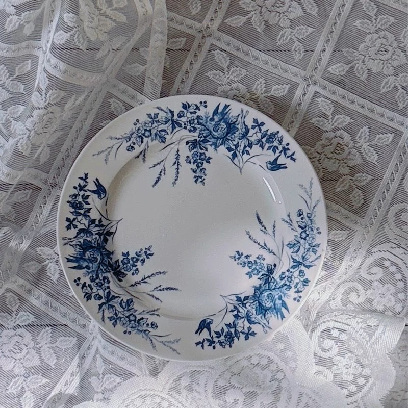 D Brand High-End Exquisite Bone China Western Plate Sun Moon Stars 10inch Flat Plate Gift Box Set of 4 Ceramic Plates
