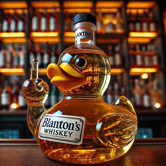 "Number One" Duck Whiskey Bottle - 400ml (Brand Collection: Blanton’s/Four Roses/Crown Royal/Jack Daniel’s)