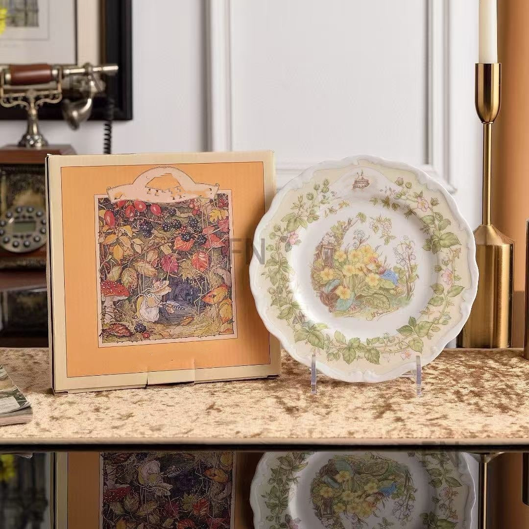 H Jia Doujia Mouse Moving Series Bone China Tea Coffee Set Single Cup and Saucer Dim Sum Plate British Afternoon Tea Cup