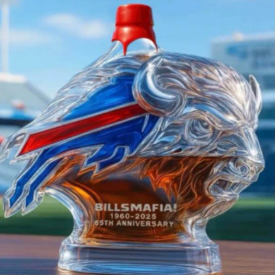 Buffalo Bills 65th Anniversary Whiskey Bottle - 400ml (Bills Mafia Collectible)