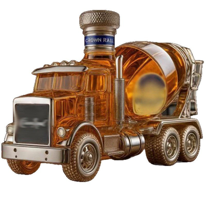 Cement Mixer Truck Whiskey Decanter - Jack Daniel's Themed Glass Bottle