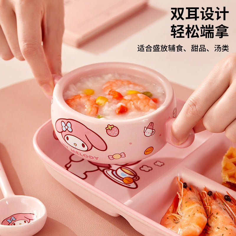 My Melody & Cinnamoroll Divided Bento Box Set - Sanrio Character Lunch Container