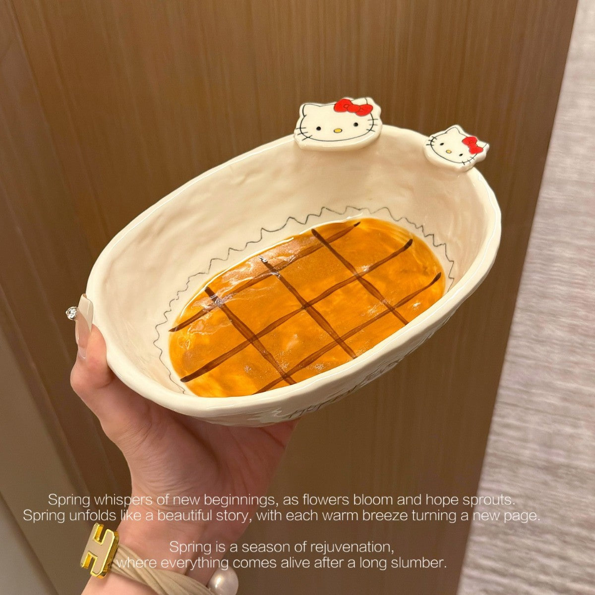 KT Plate Ceramic Tableware Hand-painted Underglaze Dinner Plate Rice Bowl Serving Plate Coffee Cup