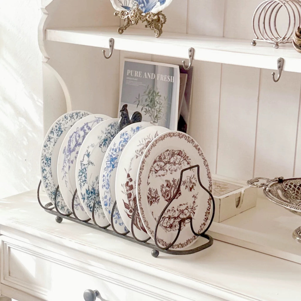 D Brand High-End Exquisite Bone China Western Plate Sun Moon Stars 10inch Flat Plate Gift Box Set of 4 Ceramic Plates