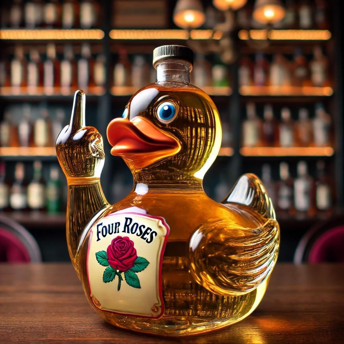 "Number One" Duck Whiskey Bottle - 400ml (Brand Collection: Blanton’s/Four Roses/Crown Royal/Jack Daniel’s)