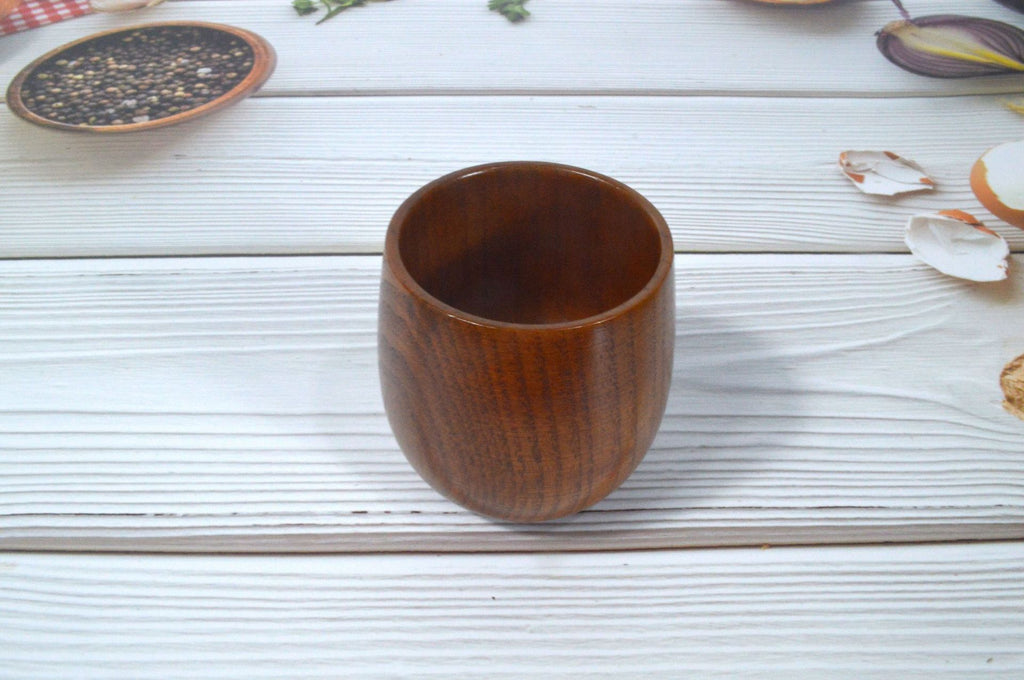 Carbonized Jujube Wood Japanese Style Wooden Big Belly Cup Vintage Wine Cup Wooden Cup Water Cup Jujube Wood Japanese Style Wooden Big Belly Cup