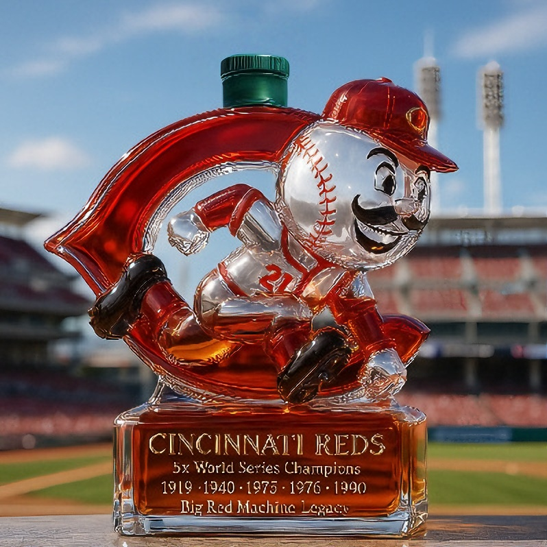 Cincinnati Reds Mascot Whiskey Bottle Collection - 400ml World Series Collectible