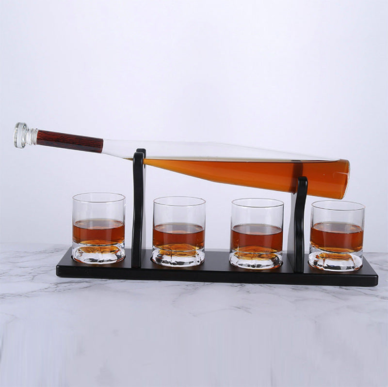 Baseball Whiskey Decanter - Borosilicate Glass Spirit Bottle