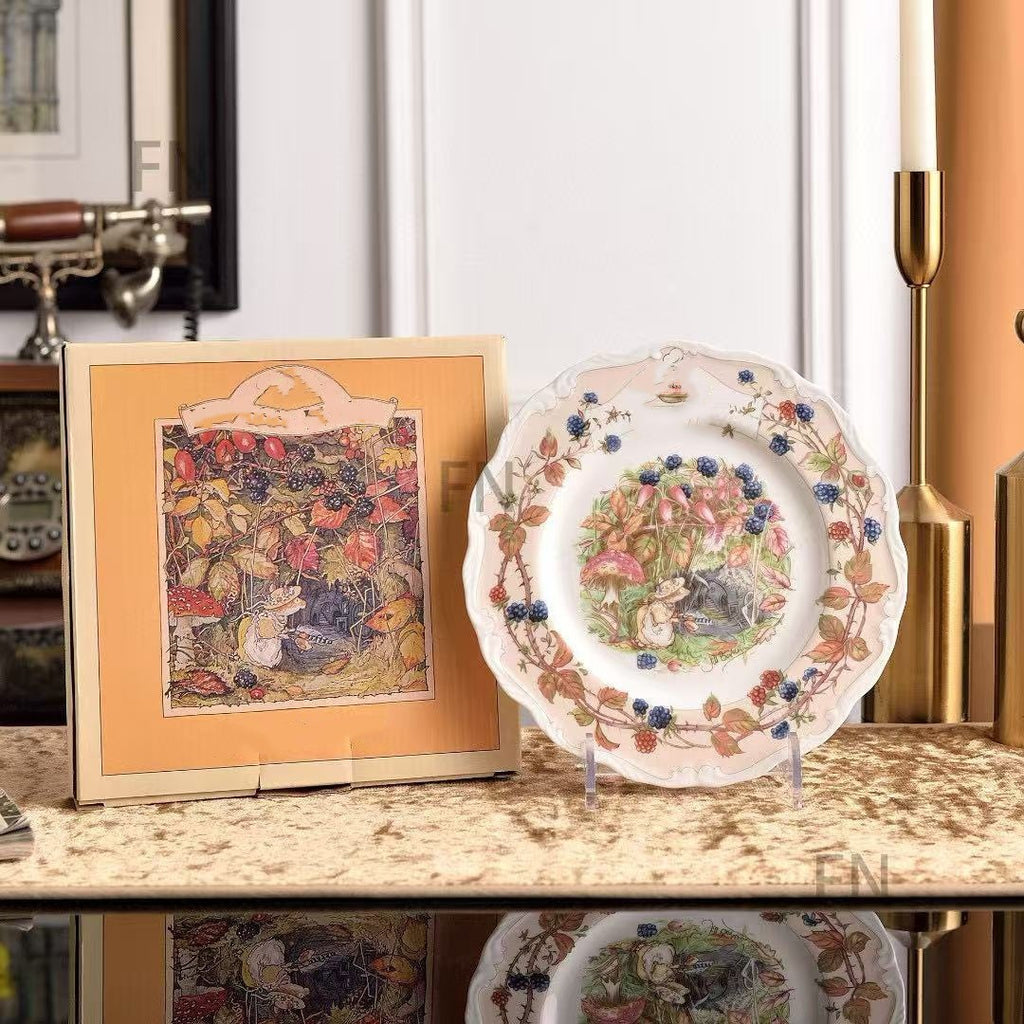 H Jia Doujia Mouse Moving Series Bone China Tea Coffee Set Single Cup and Saucer Dim Sum Plate British Afternoon Tea Cup