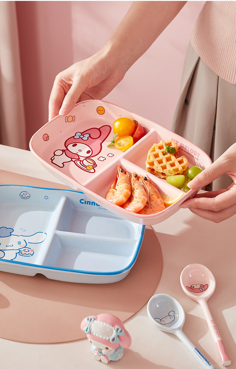 My Melody & Cinnamoroll Divided Bento Box Set - Sanrio Character Lunch Container