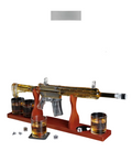 700ml Submachine Gun Whiskey Decanter Set - Full Rifle-Shaped Glass Decanter with Stand & Glasses