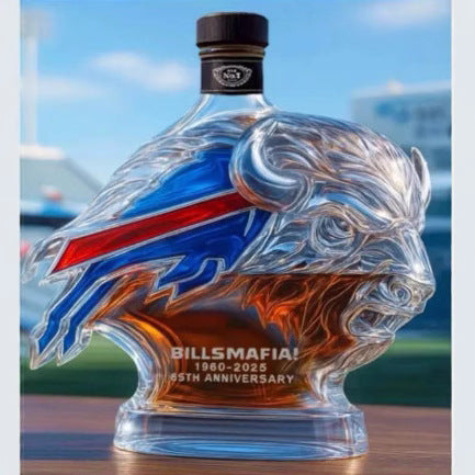 Buffalo Bills 65th Anniversary Whiskey Bottle - 400ml (Bills Mafia Collectible)
