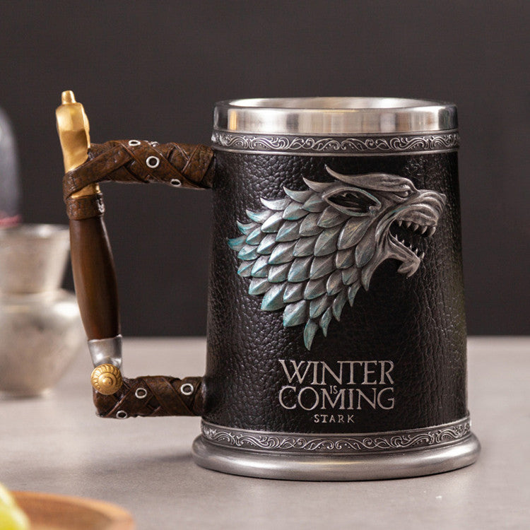 A Song of Ice and Fire Game of Thrones Mug Embossed Whiskey Cup