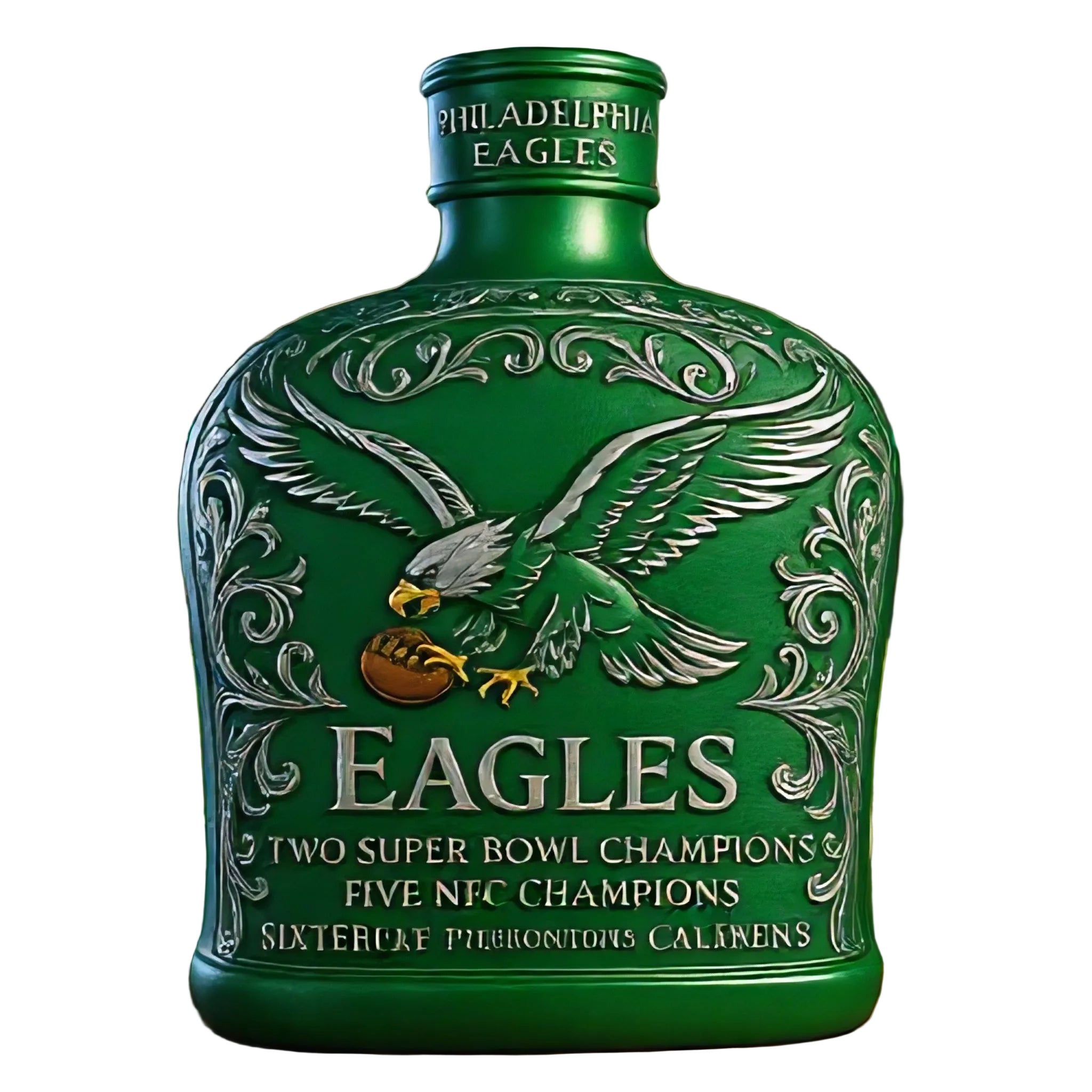 Philadelphia Eagles Championship Whiskey Bottle - 400ml (2 Super Bowl Titles Collectible)