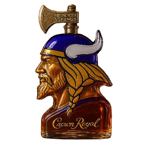 Minnesota Vikings Viking Head Whiskey Decanter - Themed Spirit Bottle
