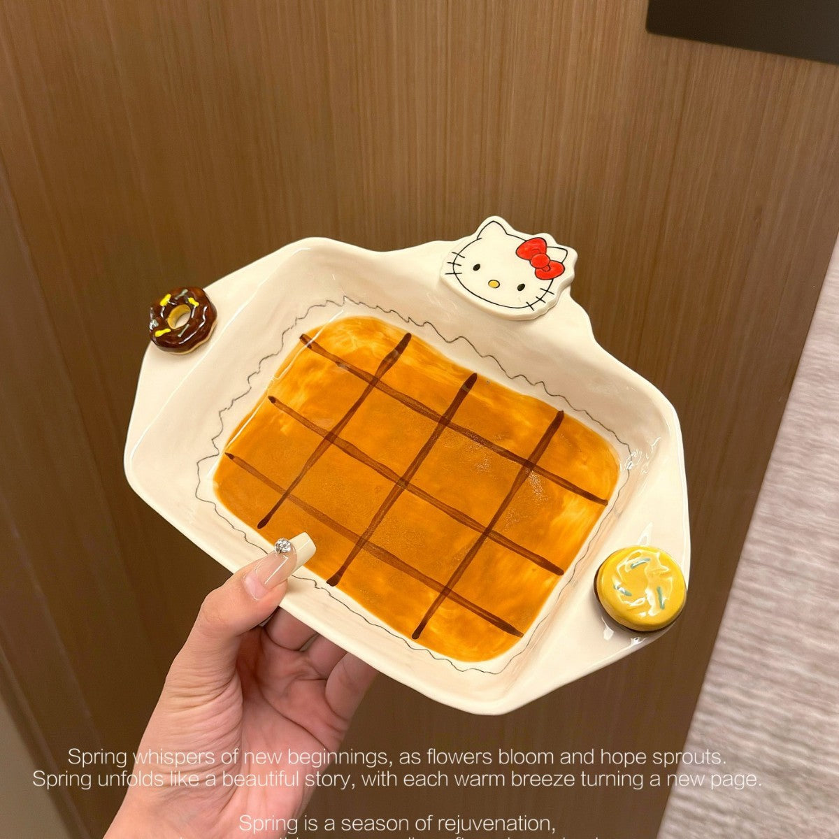 KT Plate Ceramic Tableware Hand-painted Underglaze Dinner Plate Rice Bowl Serving Plate Coffee Cup