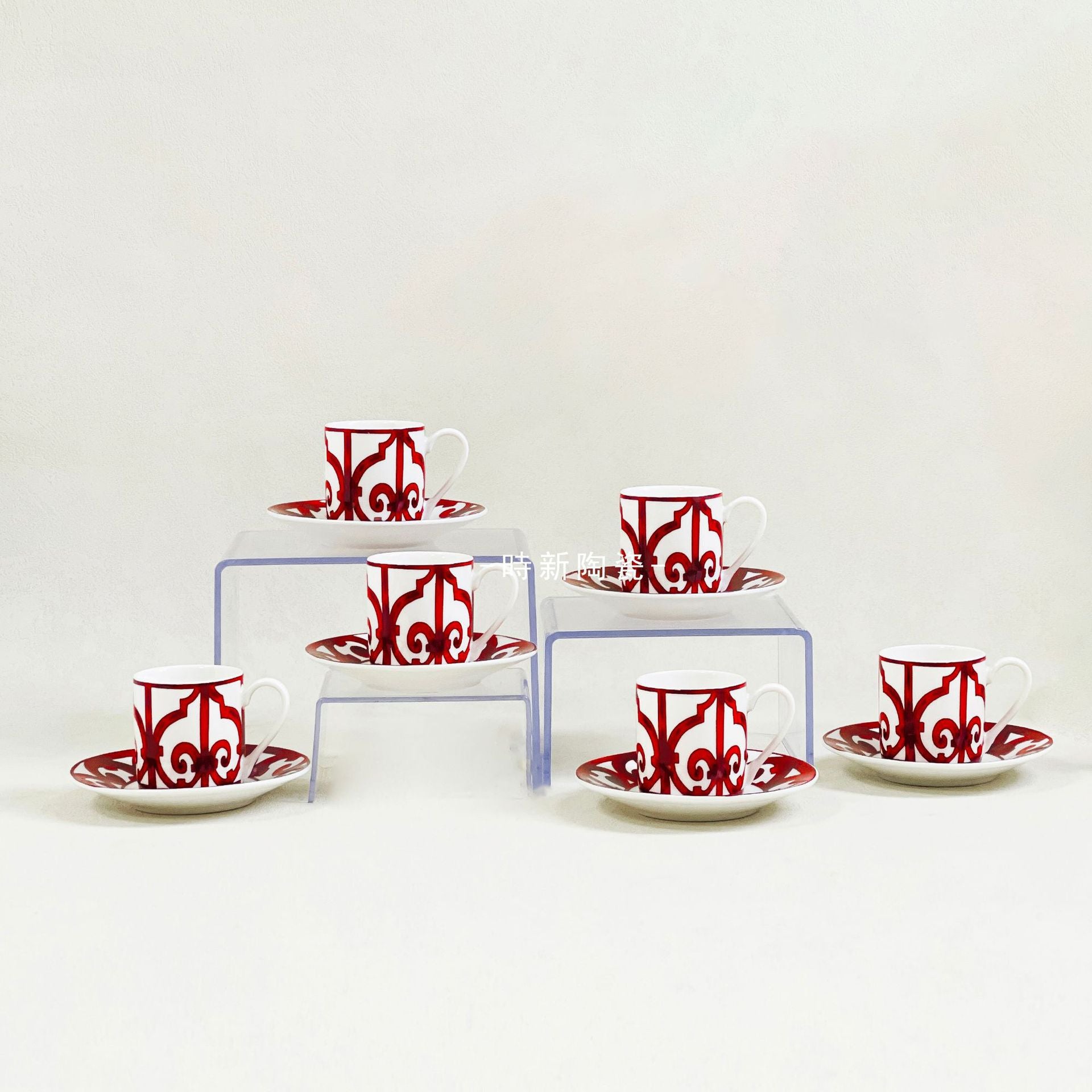 H Home Concentrated Cup and Saucer Set 612 Pieces Personalized Simple Household Afternoon Tea Coffee Cup Gift Box Set