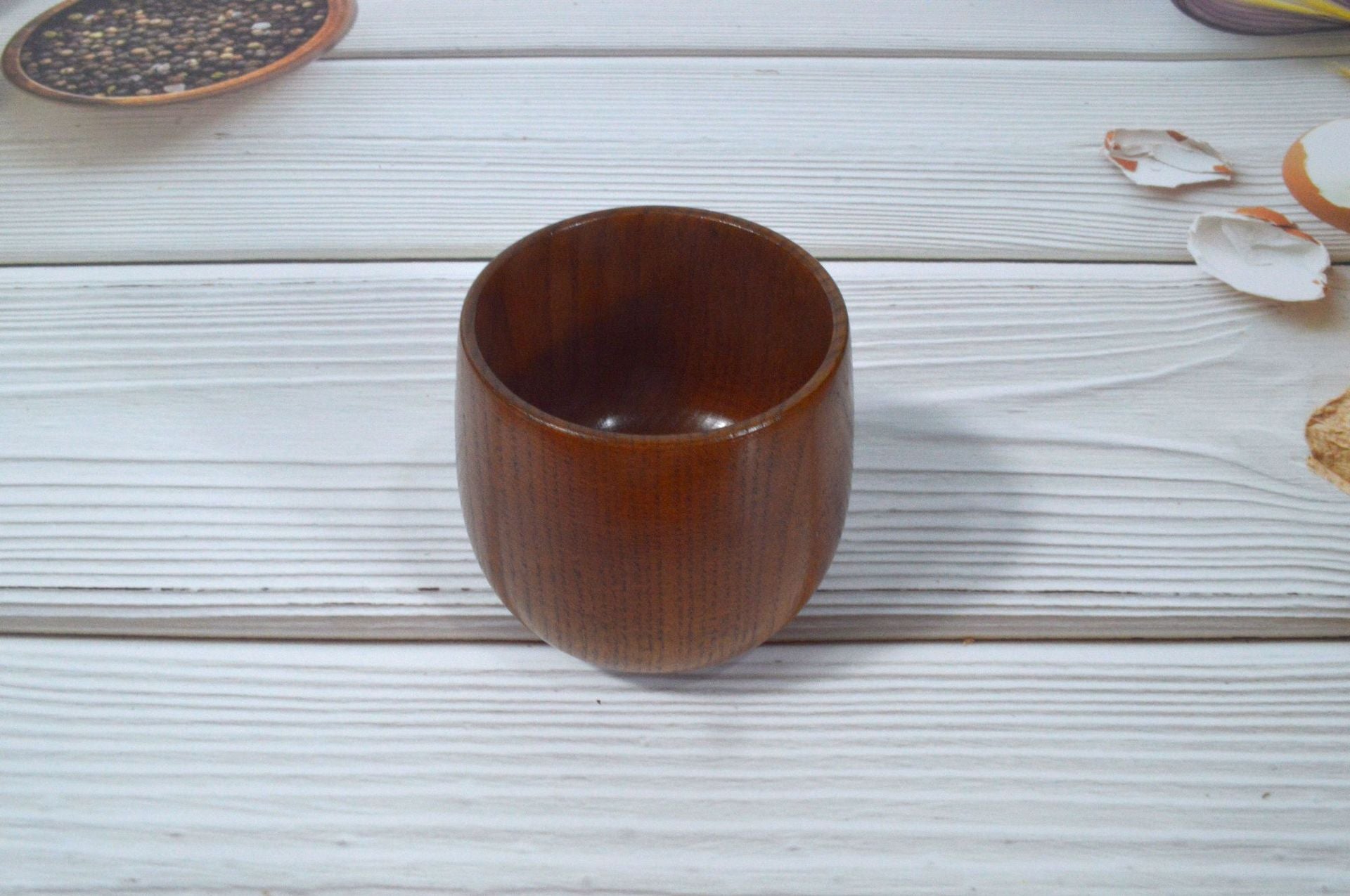 Carbonized Jujube Wood Japanese Style Wooden Big Belly Cup Vintage Wine Cup Wooden Cup Water Cup Jujube Wood Japanese Style Wooden Big Belly Cup