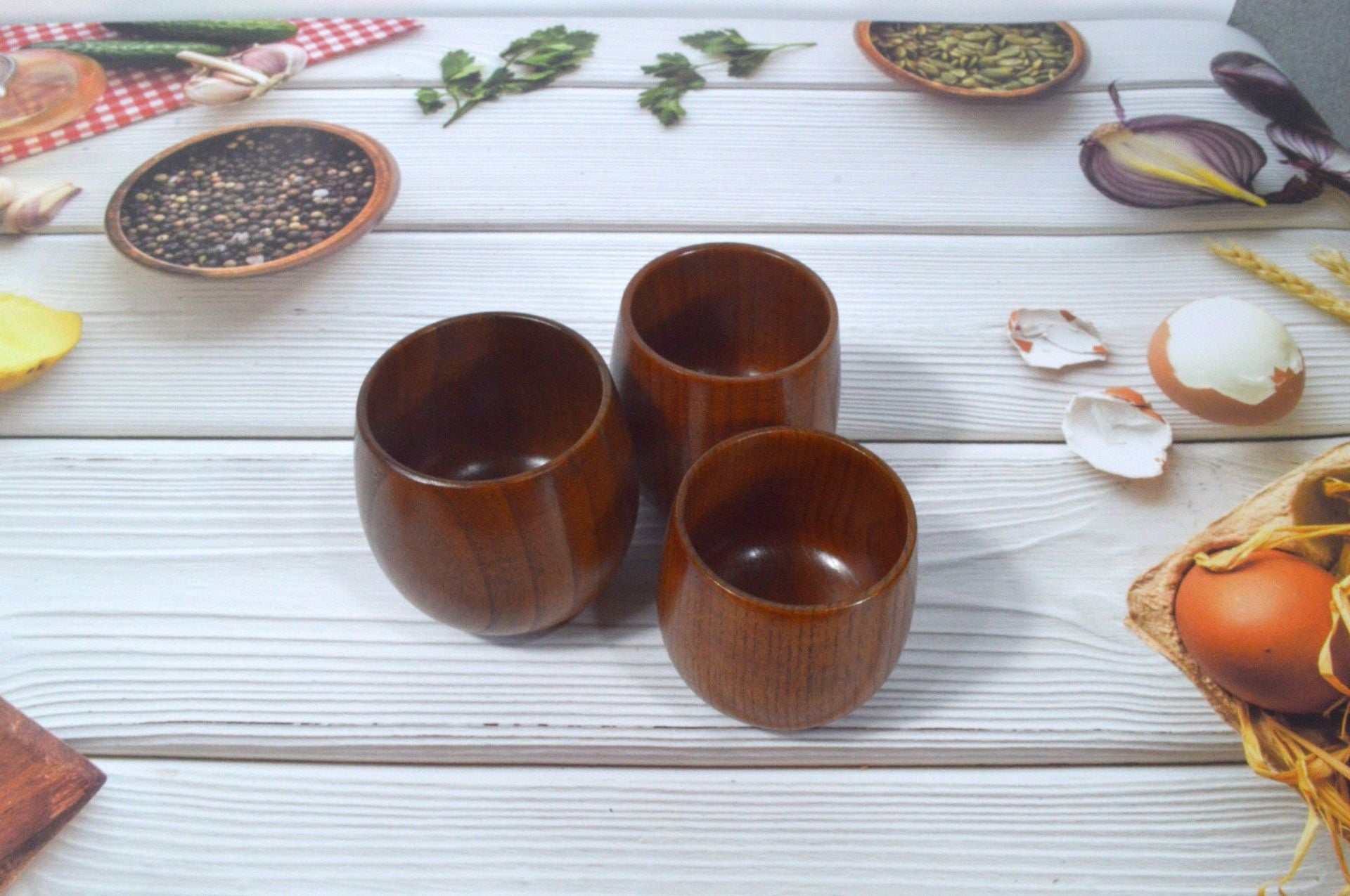 Carbonized Jujube Wood Japanese Style Wooden Big Belly Cup Vintage Wine Cup Wooden Cup Water Cup Jujube Wood Japanese Style Wooden Big Belly Cup