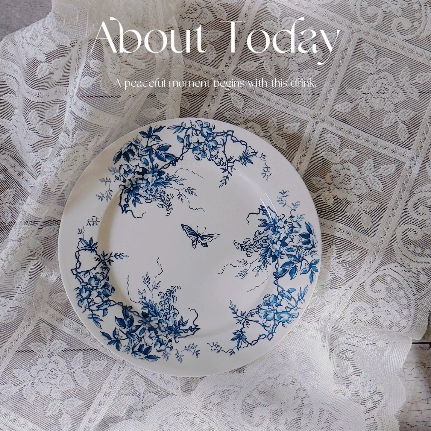 D Brand High-End Exquisite Bone China Western Plate Sun Moon Stars 10inch Flat Plate Gift Box Set of 4 Ceramic Plates