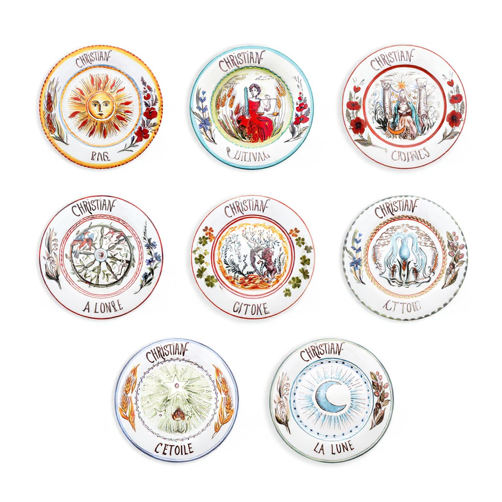 D Tarot Series Ceramic Dinner Plates Creative Gift Internet Celebrity Plates Steak Plates Set