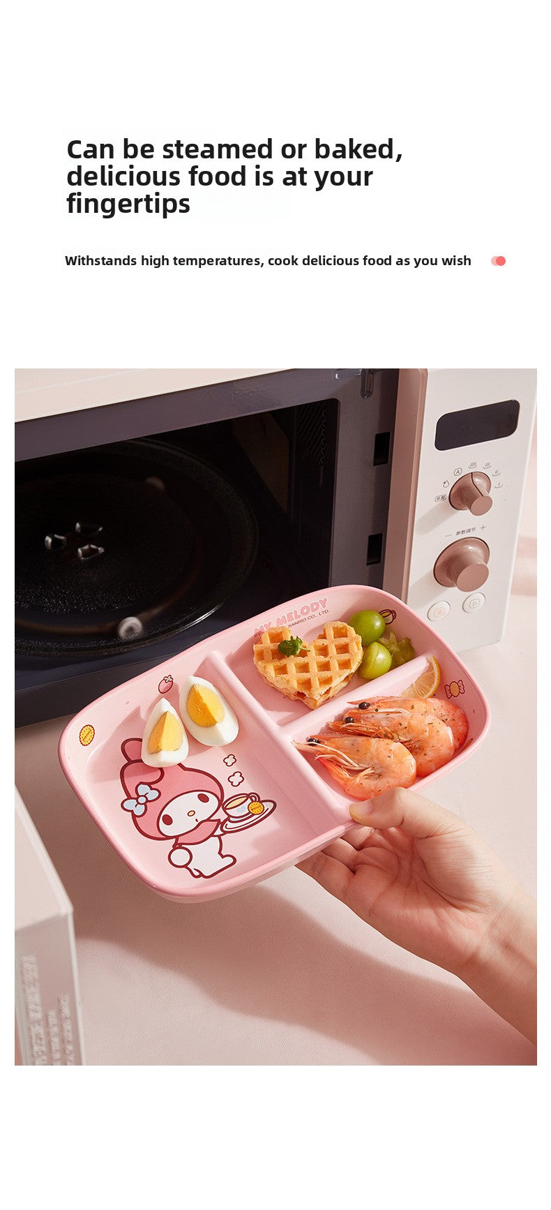 My Melody & Cinnamoroll Divided Bento Box Set - Sanrio Character Lunch Container