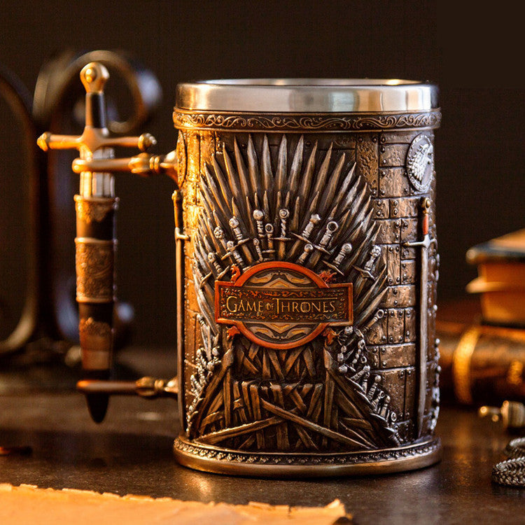 A Song of Ice and Fire Game of Thrones Mug Embossed Whiskey Cup
