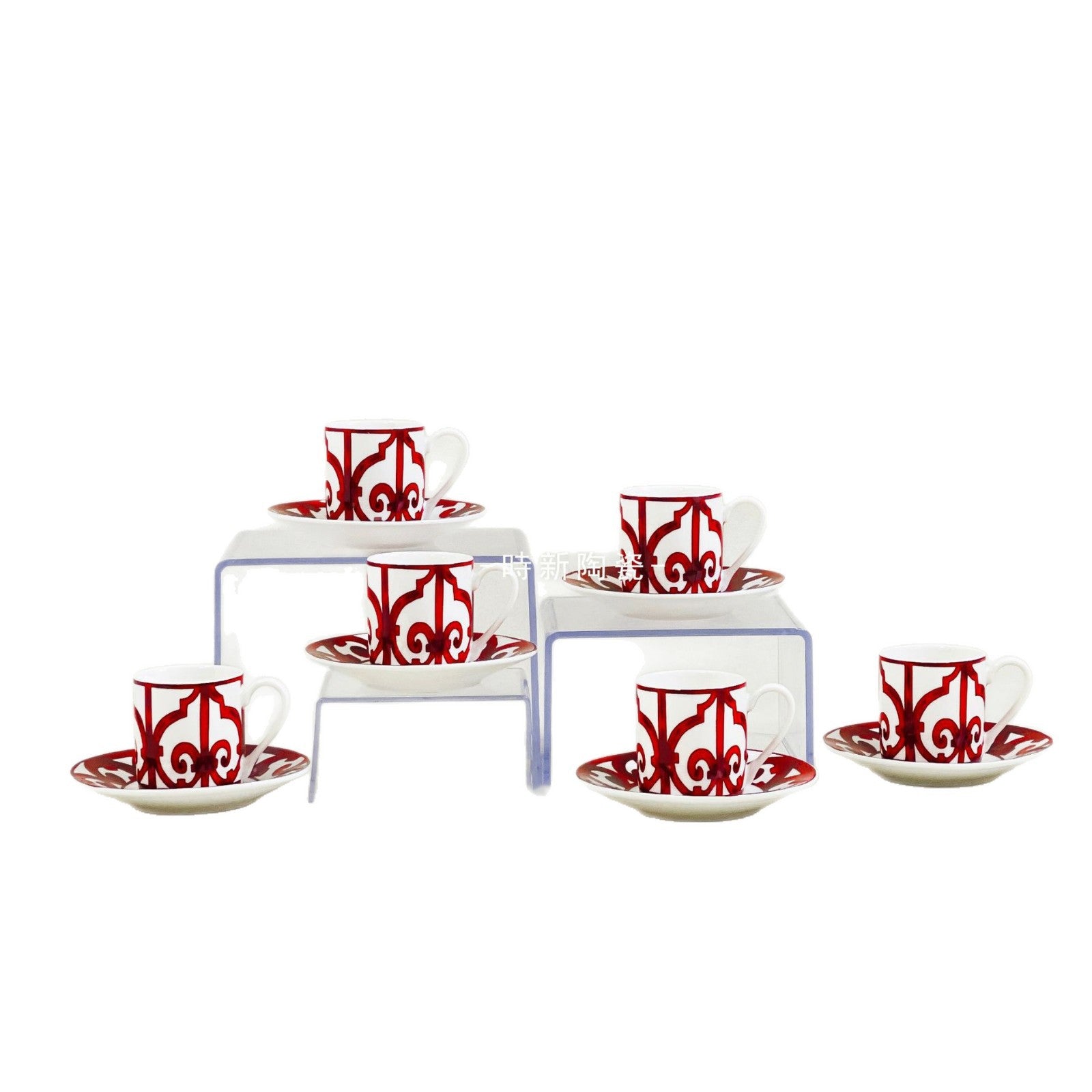 H Home Concentrated Cup and Saucer Set 612 Pieces Personalized Simple Household Afternoon Tea Coffee Cup Gift Box Set