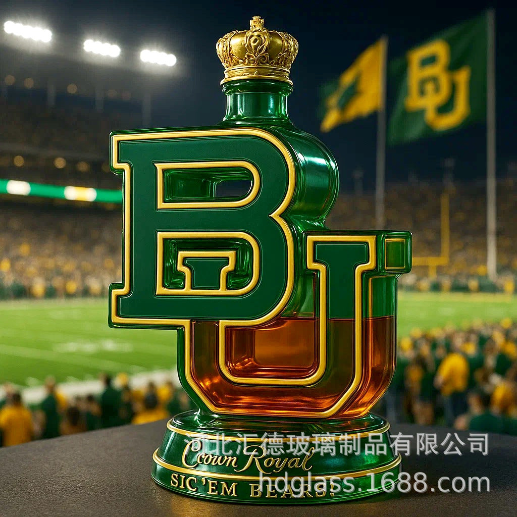 Baylor Bears "BU" Jack Daniel's Whiskey Bottle - 350ml Collectible Decanter