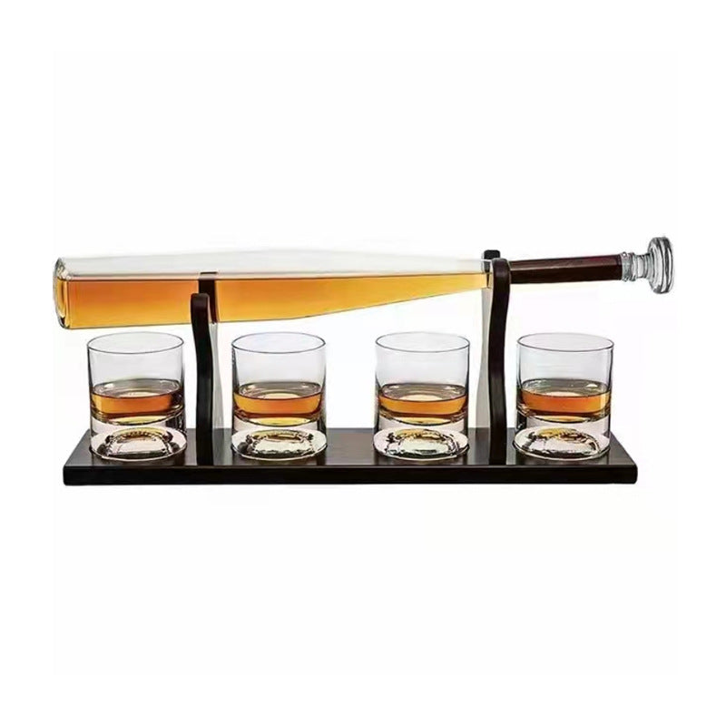 Baseball Whiskey Decanter - Borosilicate Glass Spirit Bottle