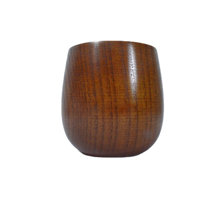 Carbonized Jujube Wood Japanese Style Wooden Big Belly Cup Vintage Wine Cup Wooden Cup Water Cup Jujube Wood Japanese Style Wooden Big Belly Cup