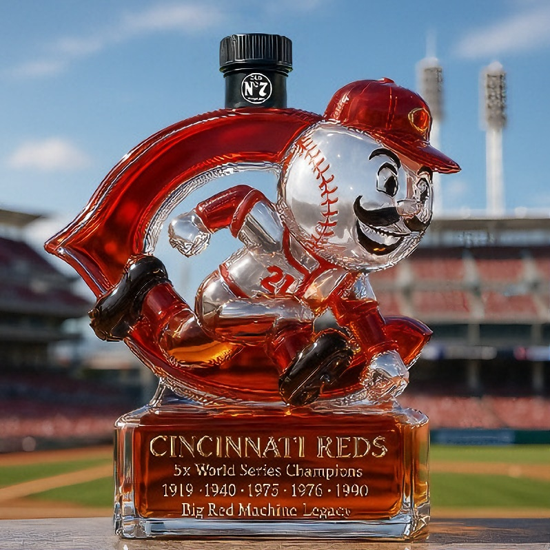 Cincinnati Reds Mascot Whiskey Bottle Collection - 400ml World Series Collectible