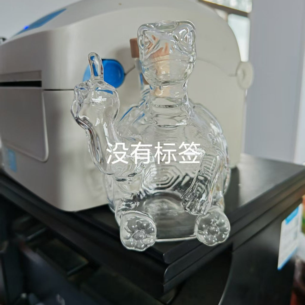 Turtle Whiskey Decanter - Jack Daniel's Themed Glass Spirit Bottle