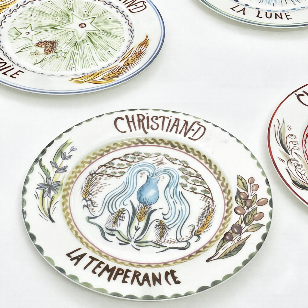 D Tarot Series Ceramic Dinner Plates Creative Gift Internet Celebrity Plates Steak Plates Set