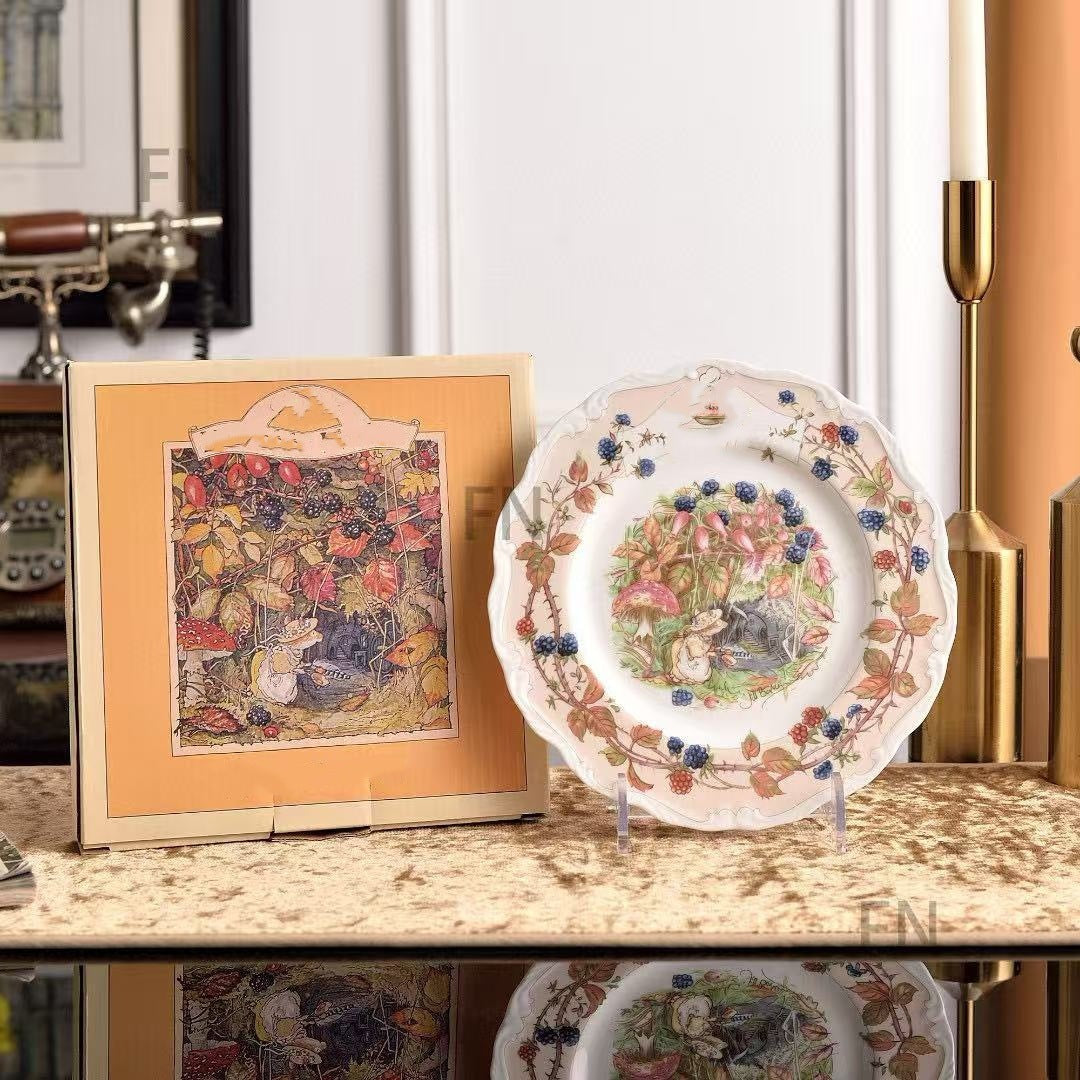 H Jia Doujia Mouse Moving Series Bone China Tea Coffee Set Single Cup and Saucer Dim Sum Plate British Afternoon Tea Cup