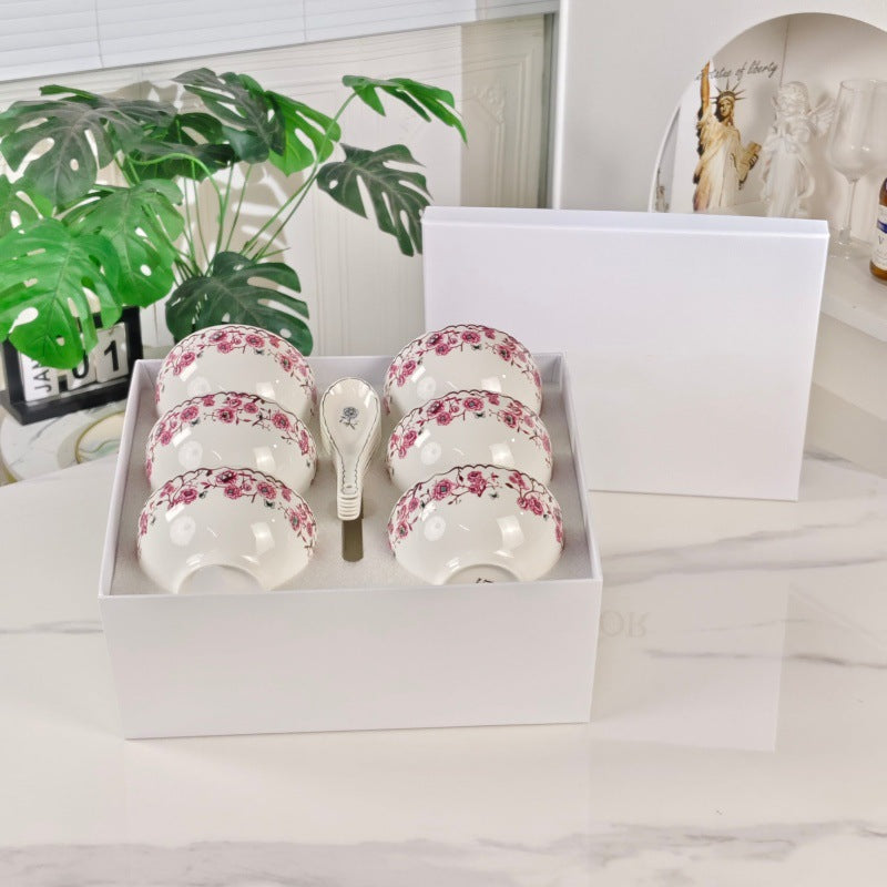 D Ceramic Tableware Light Luxury Linglan European High-End Tableware Food Tray Bone-China Cup Western Food Tray