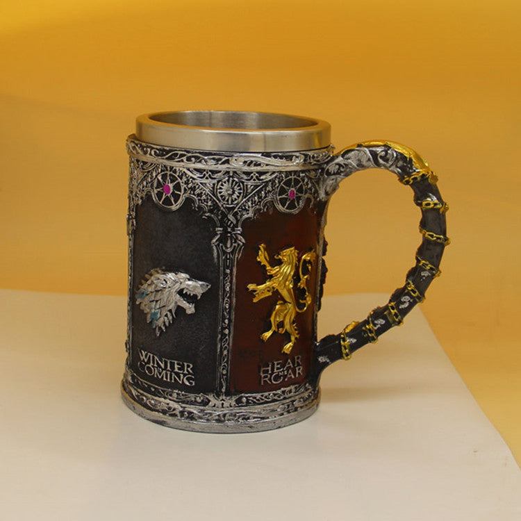 A Song of Ice and Fire Game of Thrones Mug Embossed Whiskey Cup