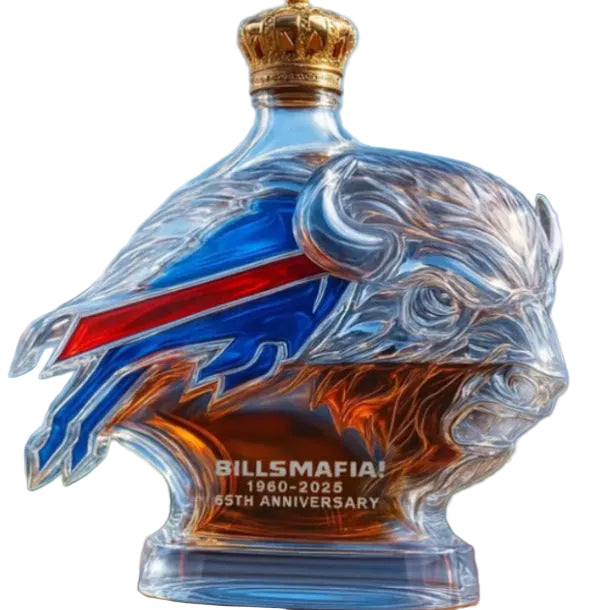 Buffalo Bills 65th Anniversary Whiskey Bottle - 400ml (Bills Mafia Collectible)