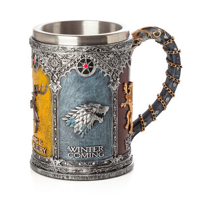 A Song of Ice and Fire Game of Thrones Mug Embossed Whiskey Cup
