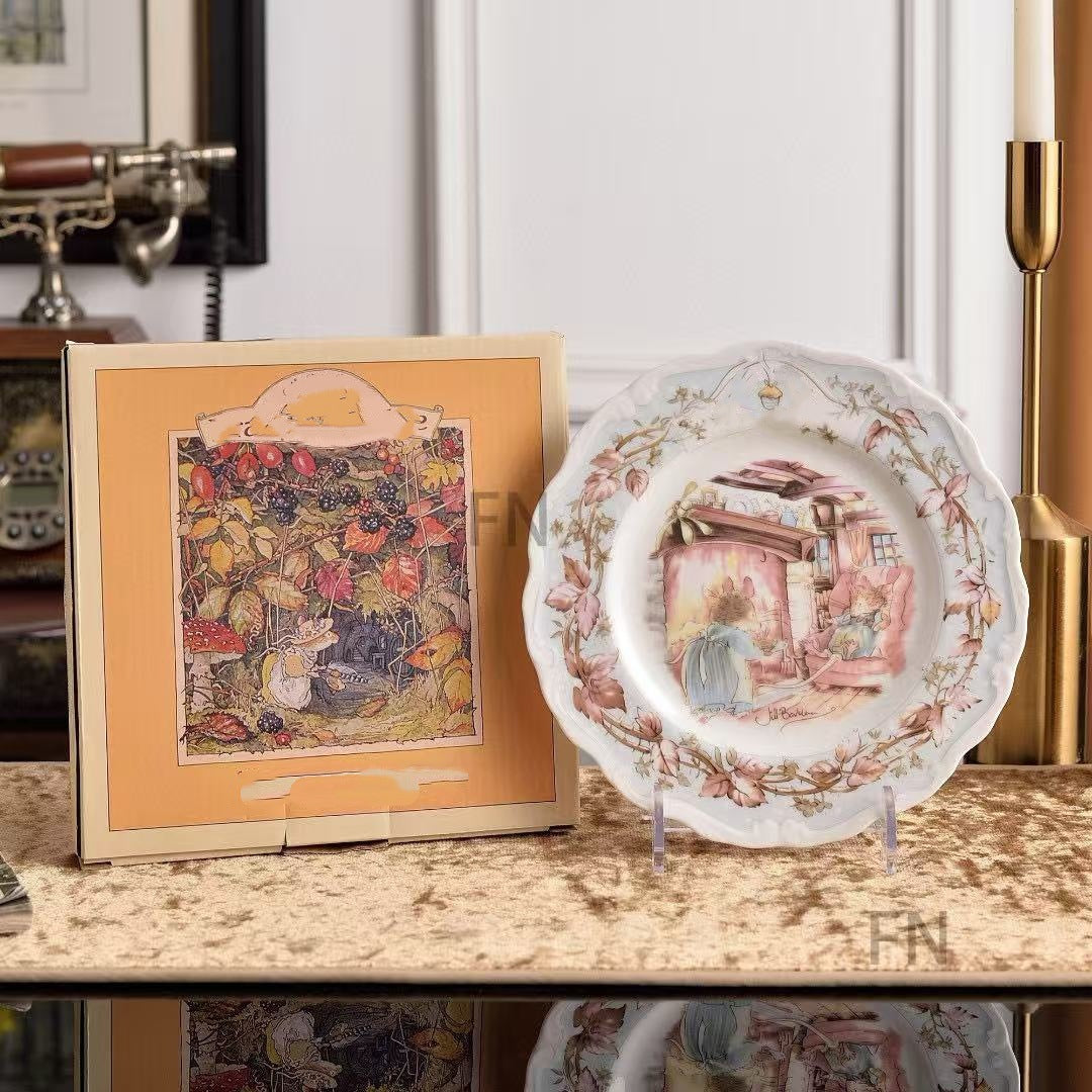 H Jia Doujia Mouse Moving Series Bone China Tea Coffee Set Single Cup and Saucer Dim Sum Plate British Afternoon Tea Cup