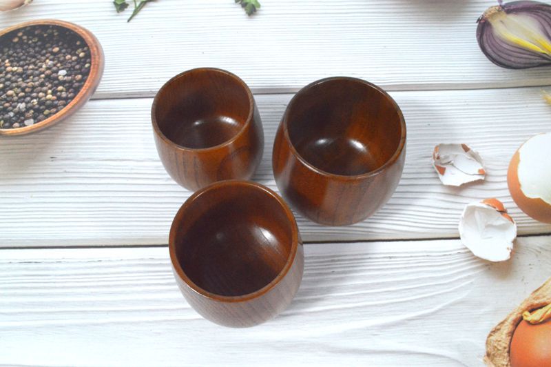 Carbonized Jujube Wood Japanese Style Wooden Big Belly Cup Vintage Wine Cup Wooden Cup Water Cup Jujube Wood Japanese Style Wooden Big Belly Cup