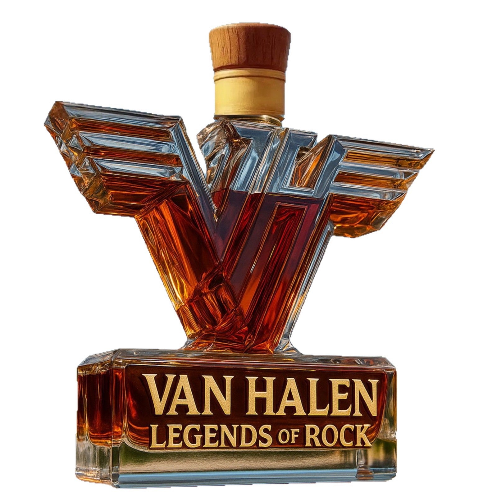 Van Halen "Legends of Rock" Whiskey Bottle - 400ml (V-Logo Design)